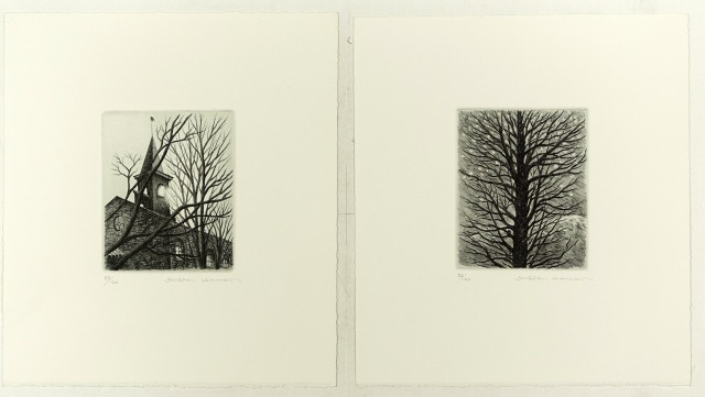 安曇野の四季　木村茂銅版画集　木村茂画