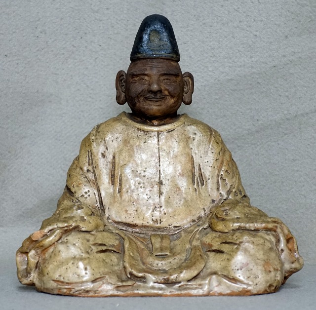 歌聖糟谷磯丸翁陶像など　昭9年雪鴻箱書（箱蓋裏に）