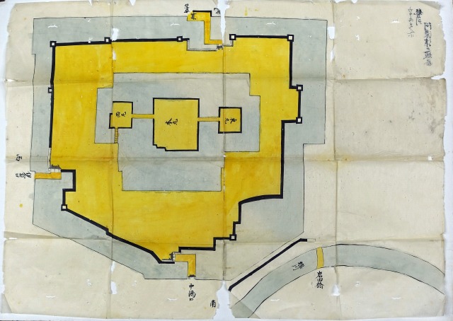 勢州阿濃津之城図　（津城）　三重県津市内
