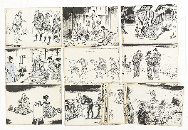 斎藤五百枝挿絵画稿　斎藤五百枝